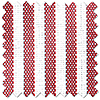 Nautical Stripes, Prom Red - Made to Measure Curtains